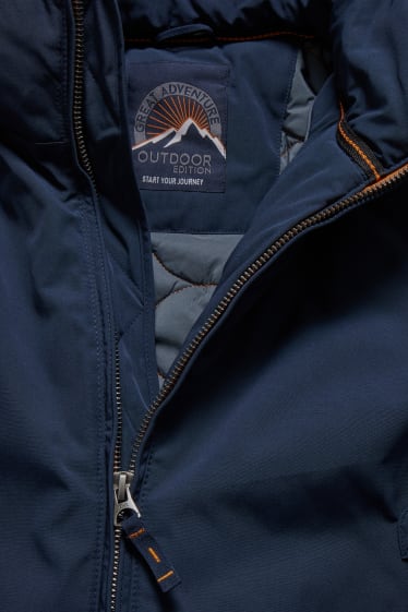 Hommes - Blouson à capuche - bleu foncé