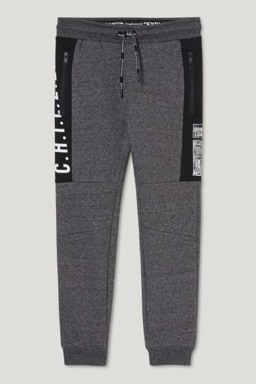 Garçons - Pantalon de jogging - gris chiné