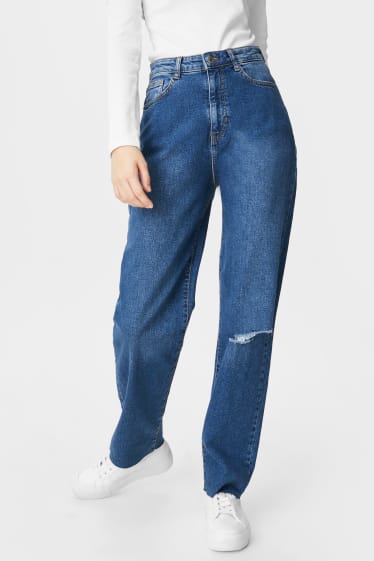 Clockhouse Girls - CLOCKHOUSE - jeans loose fit - a vita alta - jeans blu