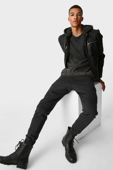 Clockhouse homme - Pantalon cargo - Slim Fit - noir