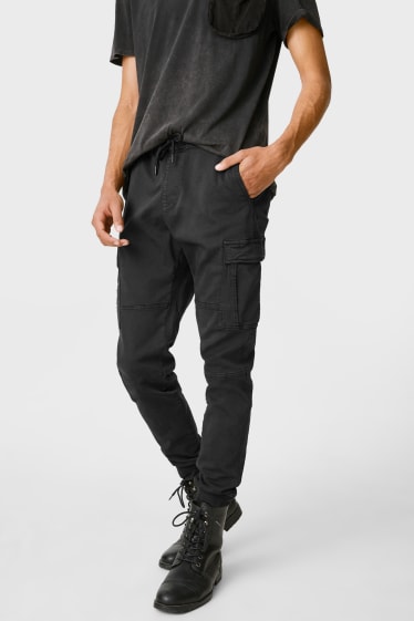 Clockhouse homme - Pantalon cargo - Slim Fit - noir