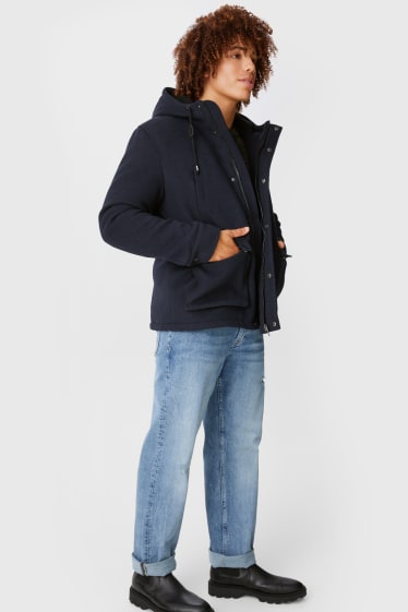 Clockhouse homme - CLOCKHOUSE - veste à capuche - bleu foncé