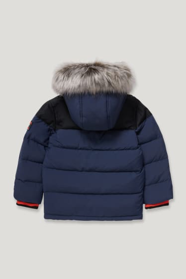 Toddler Boys - Hooded down jacket - dark blue