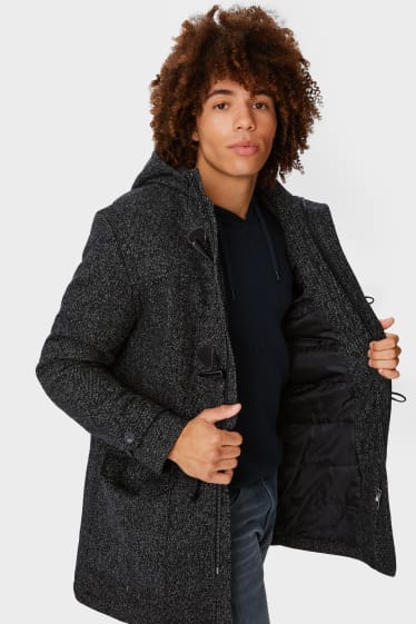 Clockhouse homme - CLOCKHOUSE - veste à capuche - noir / blanc