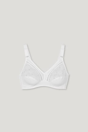 Femei - Sutien minimizer fără armătură - alb