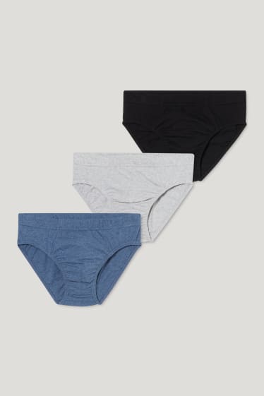 Heren - Set van 3 - slip - donkerblauw