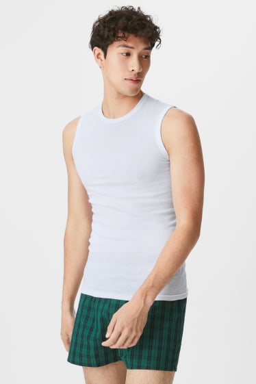 Uomo - Confezione da 3 - canottiera - bianco