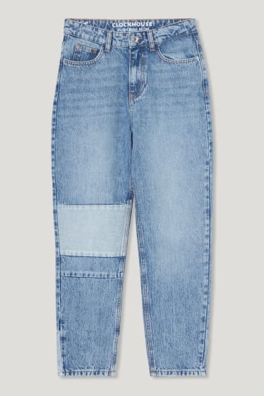 Clockhouse Girls - CLOCKHOUSE - mom jeans - high waist - denim-albastru