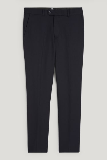 Hommes - Pantalon de costume - regular fit - bleu foncé