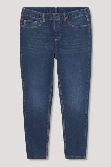 Femmes - Jegging jean - mid waist - jean bleu foncé