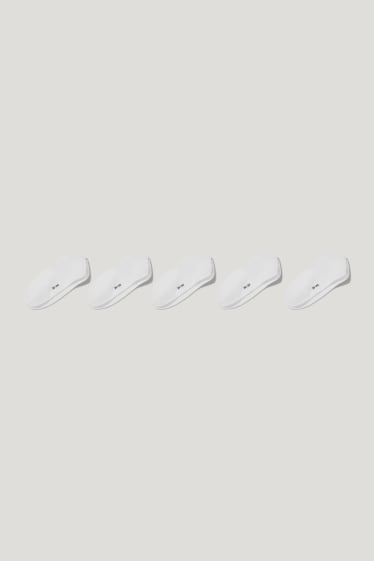 Donna - Confezione da 5 - calzini corti - bianco