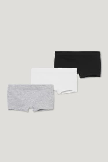 Kids Girls - Multipack of 3 - shorts - white / black