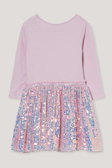 Toddler Girls - Frozen - jurk - glanseffect - roze