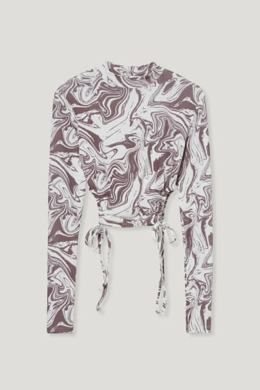 Clockhouse Girls - CLOCKHOUSE - maglia a maniche lunghe - nero / bianco