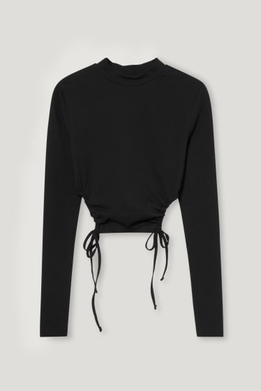 Exclusiv online - CLOCKHOUSE - tricou cu mânecă lungă - negru