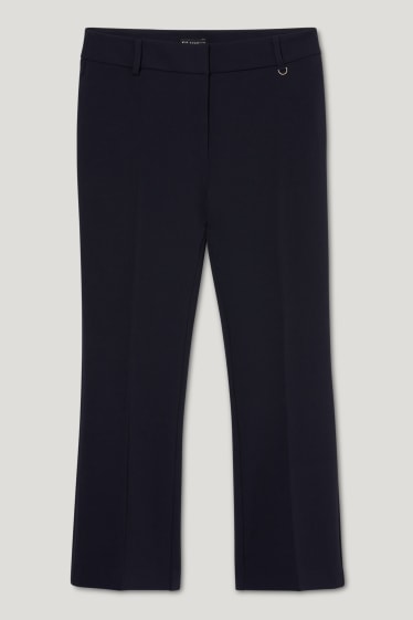 Women - Cloth trousers - kick flare - dark blue