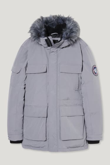 Clockhouse homme - CLOCKHOUSE - veste matelassée à capuche - gris