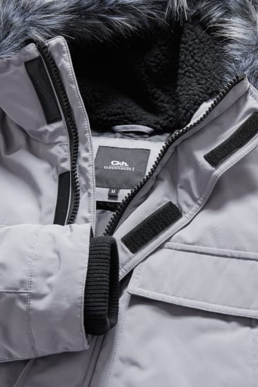 Clockhouse homme - CLOCKHOUSE - veste matelassée à capuche - gris