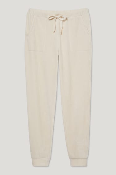 Donna - Pantaloni pigiama - bianco crema