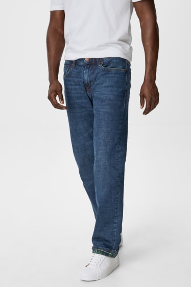 Herren - Regular Jeans - Thermojeans - jeans-dunkelblau