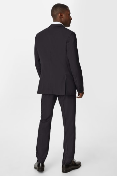Herren - Anzug mit Weste - Regular Fit - Stretch - 3 teilig - schwarz