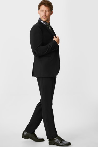 Hommes - Veste à coordonner - slim fit - stretch - LYCRA® - noir