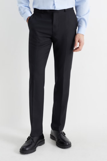 Hommes - Pantalon de costume - regular fit - bleu foncé