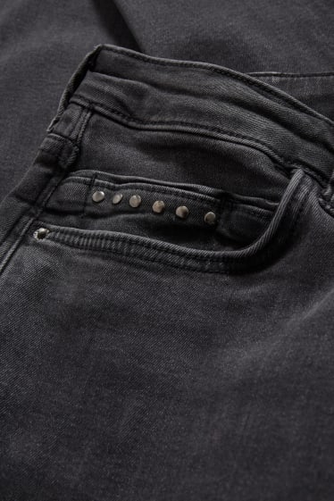 Dámské - Straight jeans - džíny - tmavošedé