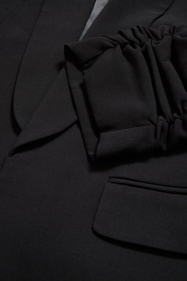 Femmes - Blazer de costume - cintrée - matière recyclée - noir