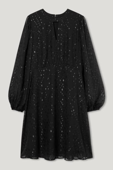 Dámské - Šaty fit & flare - slavnostní - z recyklovaného materiálu - černá