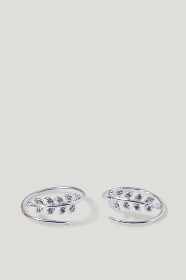 Damen - SIX - Set - Ohrstecker - 925 Silber - 2 teilig - silber
