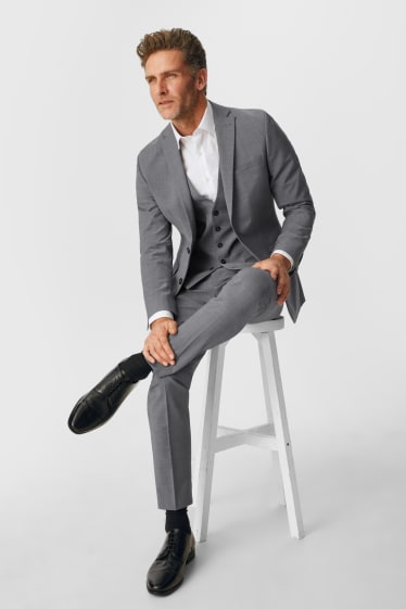 Men - Mix-and-match tailored jacket - slim fit - Flex - new wool blend - LYCRA® - gray-melange