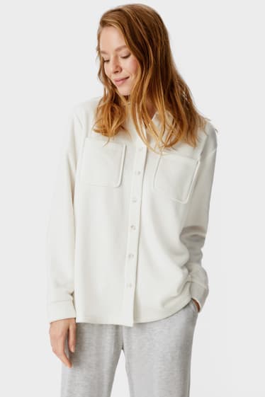 Donna - Maglia pigiama - bianco crema