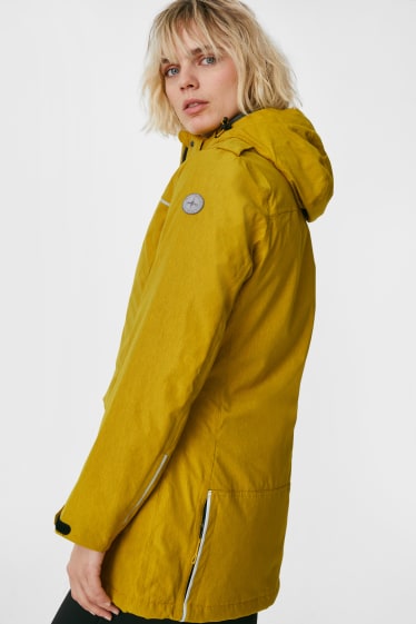Women - Outdoor jacket for dog owners - yellow