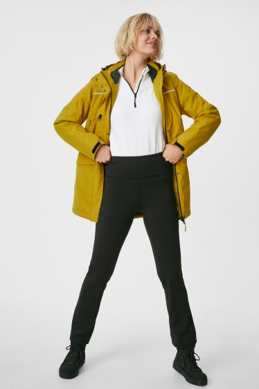Women - Outdoor jacket for dog owners - yellow