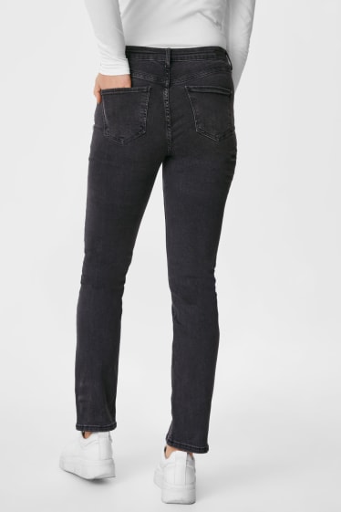 Dámské - Straight jeans - džíny - tmavošedé