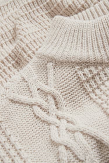 Damen - Poncho - beige