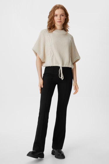 Damen - Poncho - beige