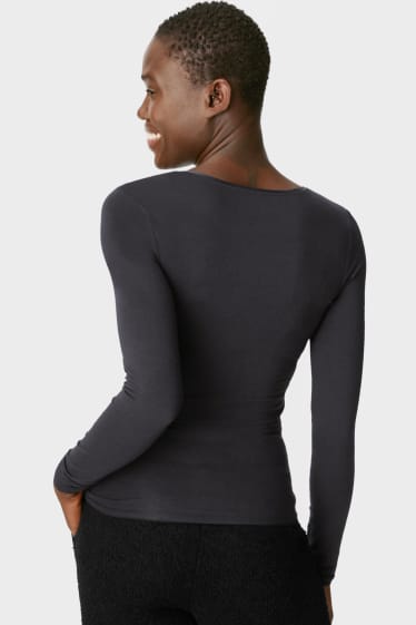 Femei - Bluză de corp - negru