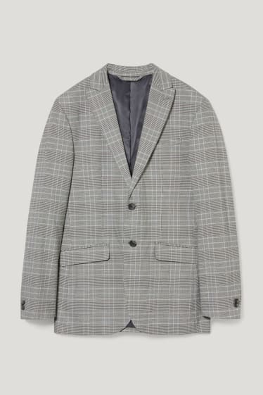 Bărbați - Sacou modular - slim fit - stretch - LYCRA® - gri melanj