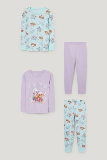 Toddler Girls - Multipack of 2 - PAW Patrol - pyjamas - 4 piece - turquoise