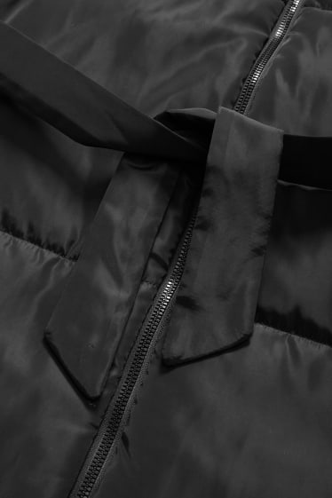 Women - Quilted gilet - black