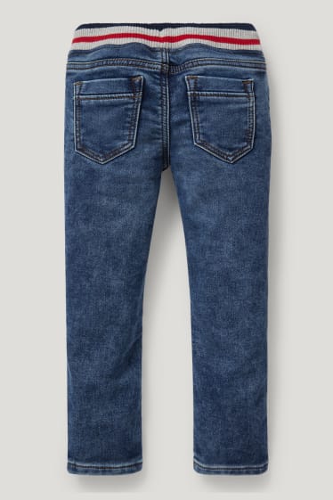 Mali chłopcy - Slim jeans - dżinsy ocieplane - dżins-niebieski