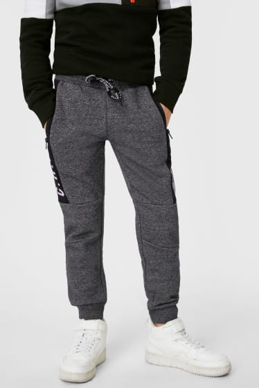 Garçons - Pantalon de jogging - gris chiné