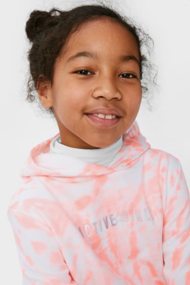 Kids Girls - Set - hoodie en legging - 2-delig - neon oranje