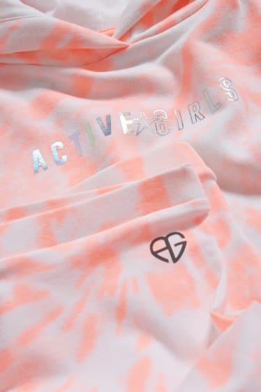 Kids Girls - Set - hoodie en legging - 2-delig - neon oranje