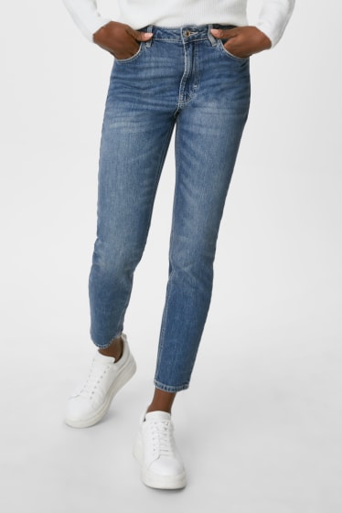 Dona - Straight tapered jeans - texà blau