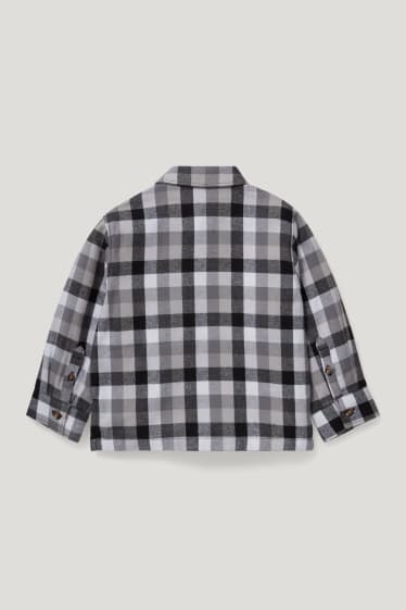 Toddler Boys - Flanellhemd - genderneutral - kariert - grau