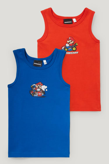 Toddler Boys - Multipack 2 buc. - Super Mario - maiou - roșu / albastru închis