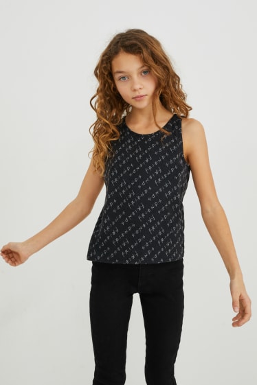 Kids Girls - Friends - zestaw - bluza z kapturem i top - 2 części - biały